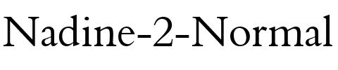 Nadine 2 Normal.ttf