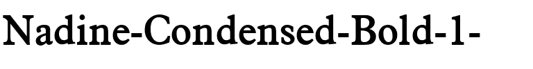 Nadine-Condensed Bold.ttf