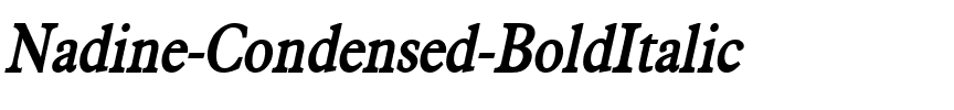 Nadine Condensed BoldItalic.ttf