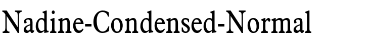 Nadine Condensed Normal.ttf