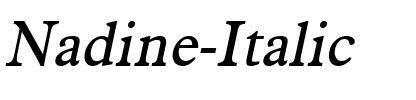 Nadine Italic.ttf