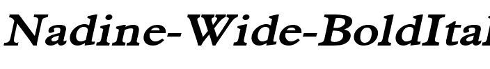 Nadine Wide BoldItalic.ttf