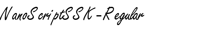 NanoScriptSSK Regular.ttf