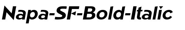 Napa SF Bold Italic.ttf