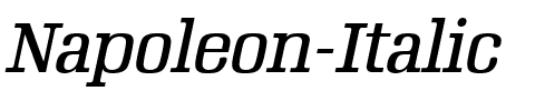 Napoleon Roman Italic.ttf