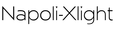 Napoli-Xlight Regular.ttf