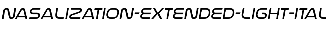 Nasalization Extended Light Italic.ttf