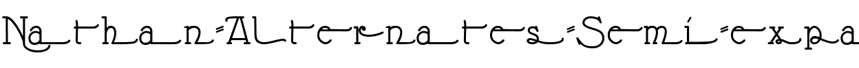 Nathan Alternates-Semi-expanded Semi-expanded Regular.ttf