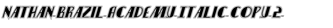 Nathan Brazil Academy Italic Italic.ttf
