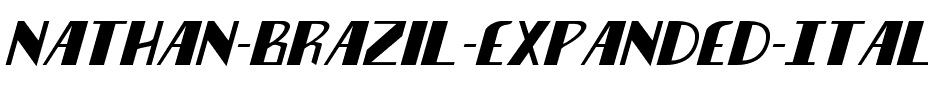 Nathan Brazil Expanded Italic Expanded Italic.ttf