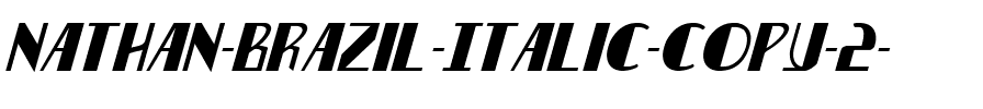 Nathan Brazil Italic Italic.ttf