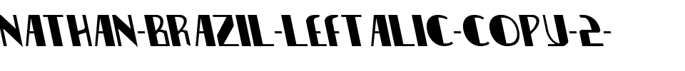 Nathan Brazil Leftalic Italic.ttf