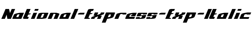 National Express Exp Italic Exp Italic.ttf