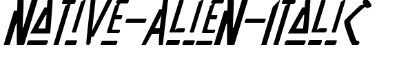 Native Alien Italic Italic.ttf