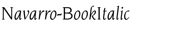 Navarro BookItalic.ttf