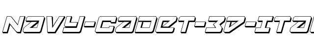 Navy Cadet 3D Italic Italic.ttf