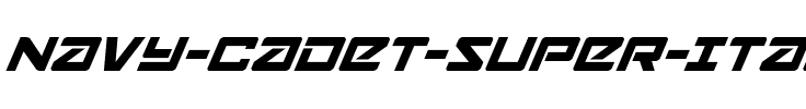 Navy Cadet Super-Italic Italic.ttf