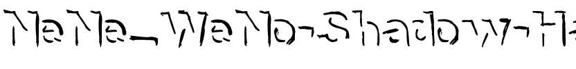 NeNe_WeNo Shadow HandWrite Regular.ttf
