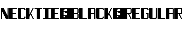 Necktie Black Regular.ttf