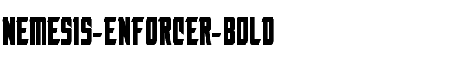 Nemesis Enforcer Bold Bold.ttf