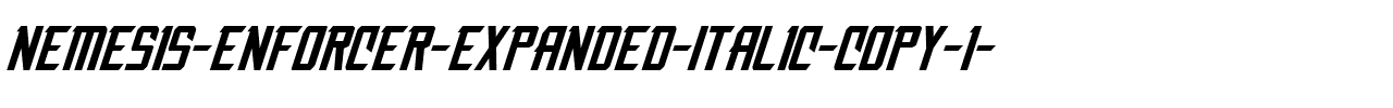 Nemesis Enforcer Expanded Italic Expanded Italic.ttf