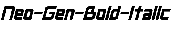 Neo Gen Bold Italic.ttf