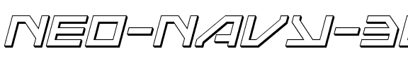 Neo-Navy 3D Italic Italic.ttf