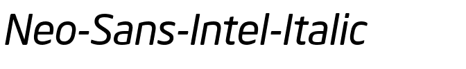 Neo Sans Intel Italic.ttf