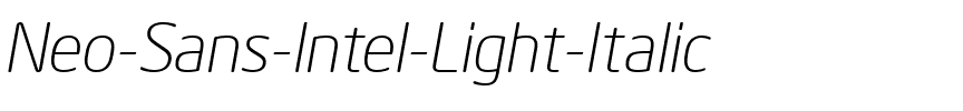 Neo Sans Intel Light Italic.ttf