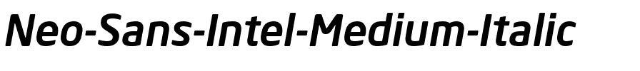 Neo Sans Intel Medium Italic.ttf