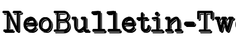 NeoBulletin Two Regular.ttf