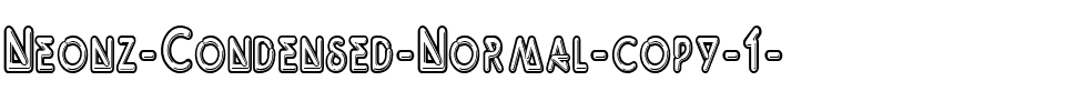 Neonz-Condensed Normal.ttf