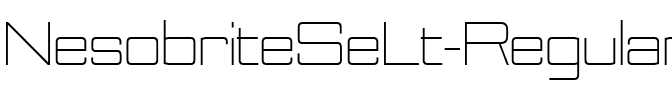 Nesobrite Se Lt Regular.ttf