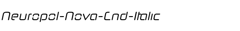 Neuropol Nova Cnd Italic.ttf
