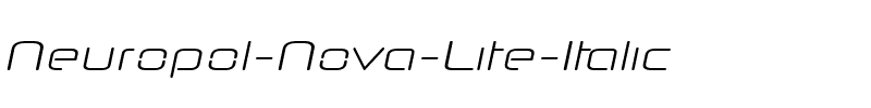 Neuropol Nova Lite Italic.ttf