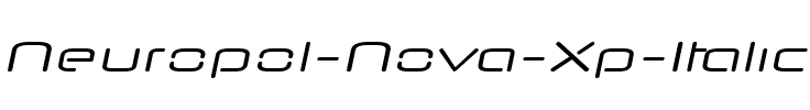 Neuropol Nova Xp Italic.ttf