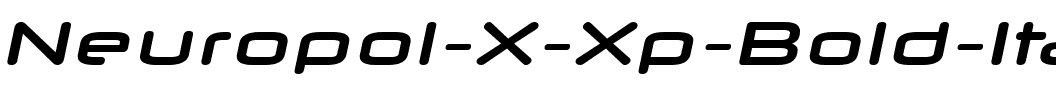 Neuropol X Xp Bold Italic.ttf