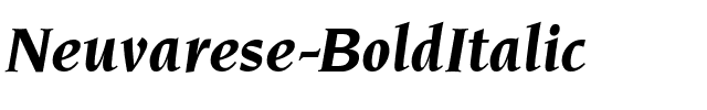 Neuvarese-BoldItalic Regular.ttf