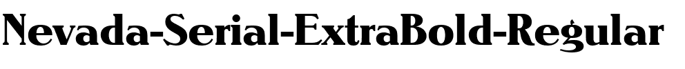 Nevada-Serial-ExtraBold Regular.ttf
