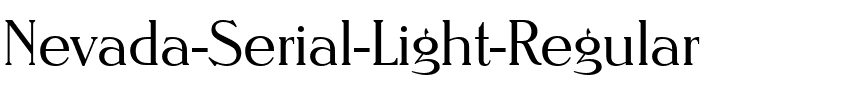 Nevada-Serial-Light Regular.ttf