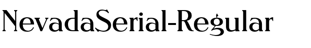 NevadaSerial Regular.ttf