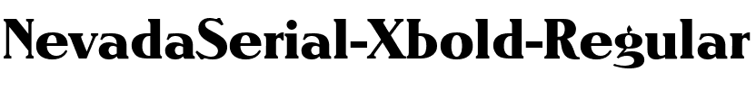 NevadaSerial-Xbold Regular.ttf