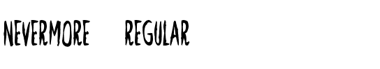Nevermore Regular.otf
