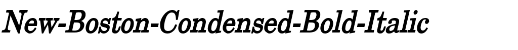 New Boston Condensed Bold Italic.ttf