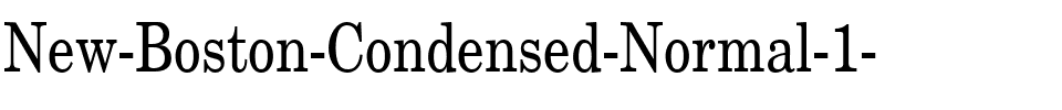 New Boston-Condensed Normal.ttf