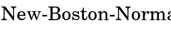 New Boston Normal.ttf