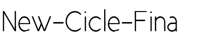 New Cicle Regular.ttf