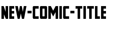 New Comic Title Regular.ttf