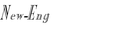New Eng. Engr. Condensed Italic.ttf