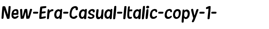 New Era Casual Italic.ttf